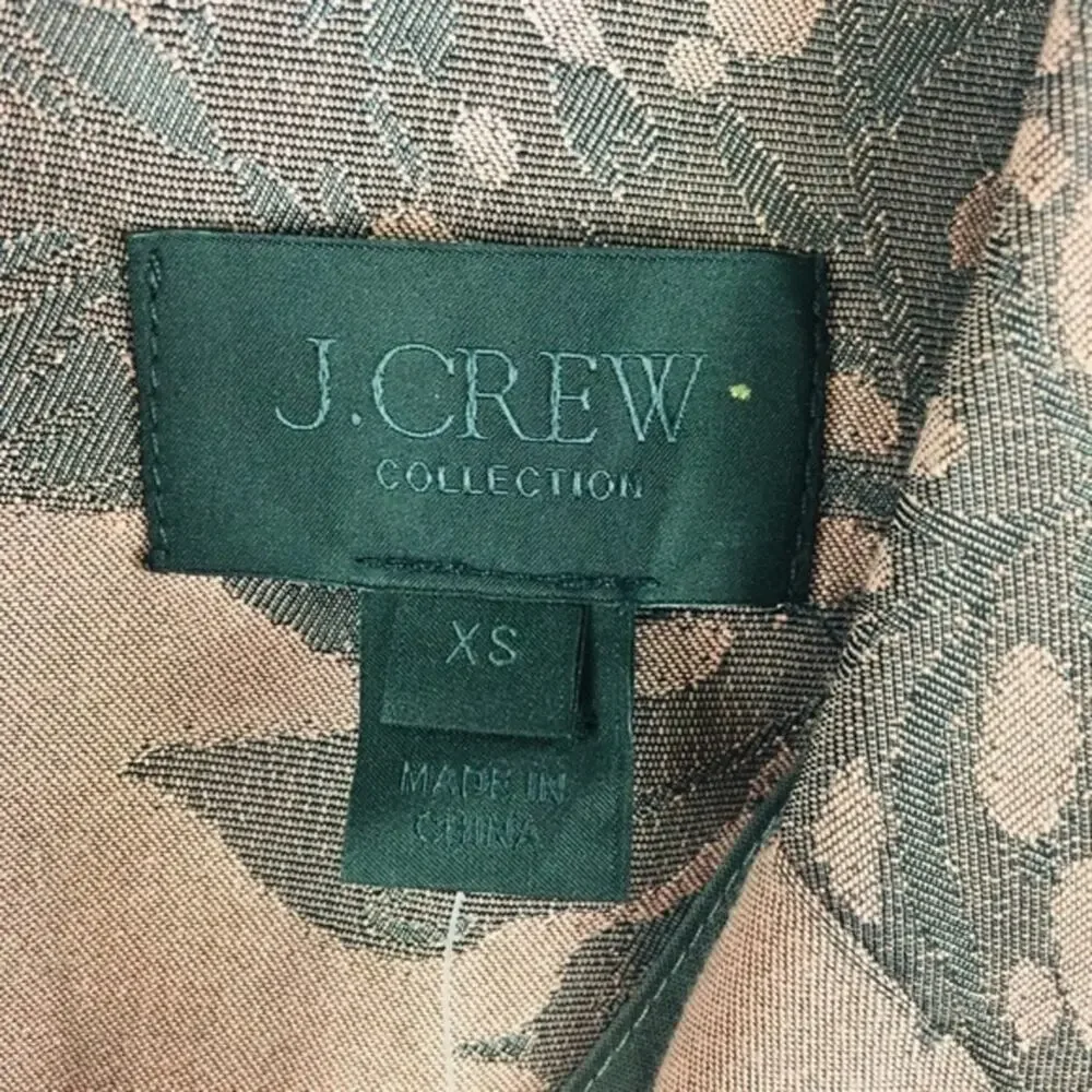 NWT J. Crew Collection Purple Leaf Print‎ Blazer Sz XS